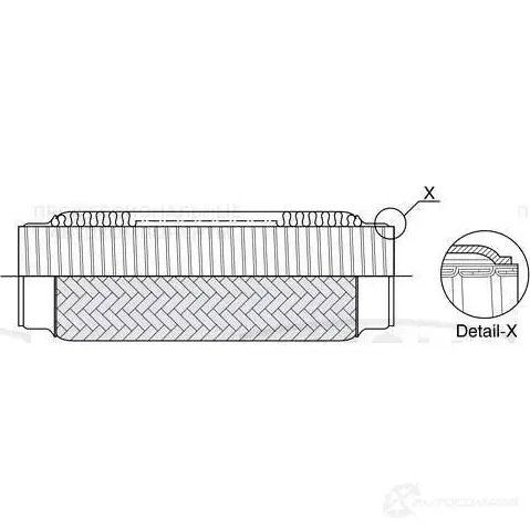 Гофра глушителя TRIALLI FTi 60100 1438151278 PA72F K