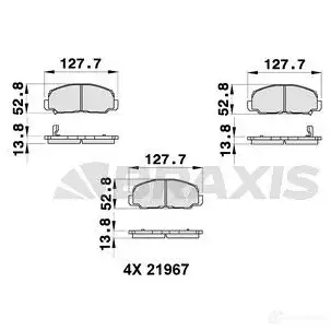 Тормозные колодки, комплект BRAXIS 3663908106747 L 2CEB5 4406001 ab0339