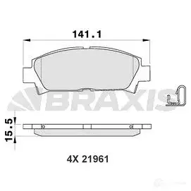 Тормозные колодки, комплект BRAXIS 3663908104286 1 82YIWN 4405854 ab0191 изображение 0