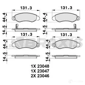 Тормозные колодки, комплект BRAXIS 3663908106181 ab0303 C1KOZU 5 4405966