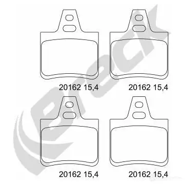 Тормозные колодки, комплект BRECK 2295231 201620070400 5906295146209 C UG2E5 - Изображение 1