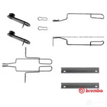 Ремкомплект колодок BREMBO 792412 ANK7X U a02230 8020584067116