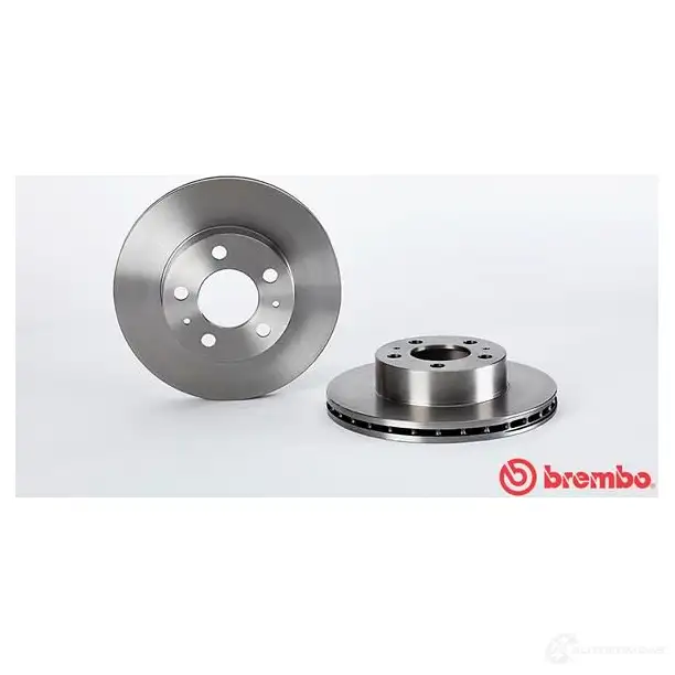 Тормозной диск BREMBO 789951 8020584344217 4FM9C R 09344210 изображение 2