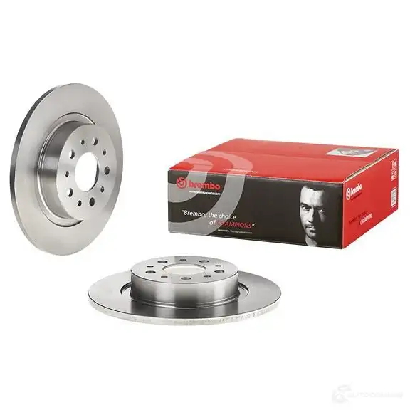 Тормозной диск BREMBO 789567 8020584946060 08946060 F68R OM изображение 2