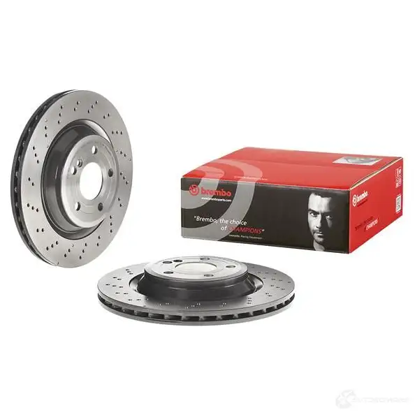 Тормозной диск BREMBO 09.B743.51 8020584038215 XN6L 1YC 791653 изображение 2