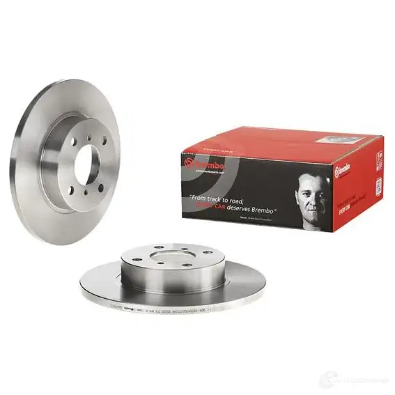 Тормозной диск BREMBO 789507 8020584870518 08870510 D8V 49O9 изображение 2