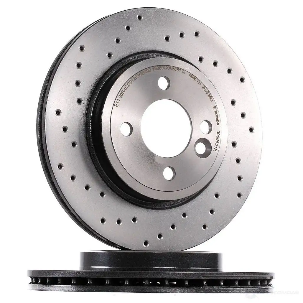 Тормозной диск BREMBO 09.8655.1X 1G C4P 790703 8020584217382 изображение 0