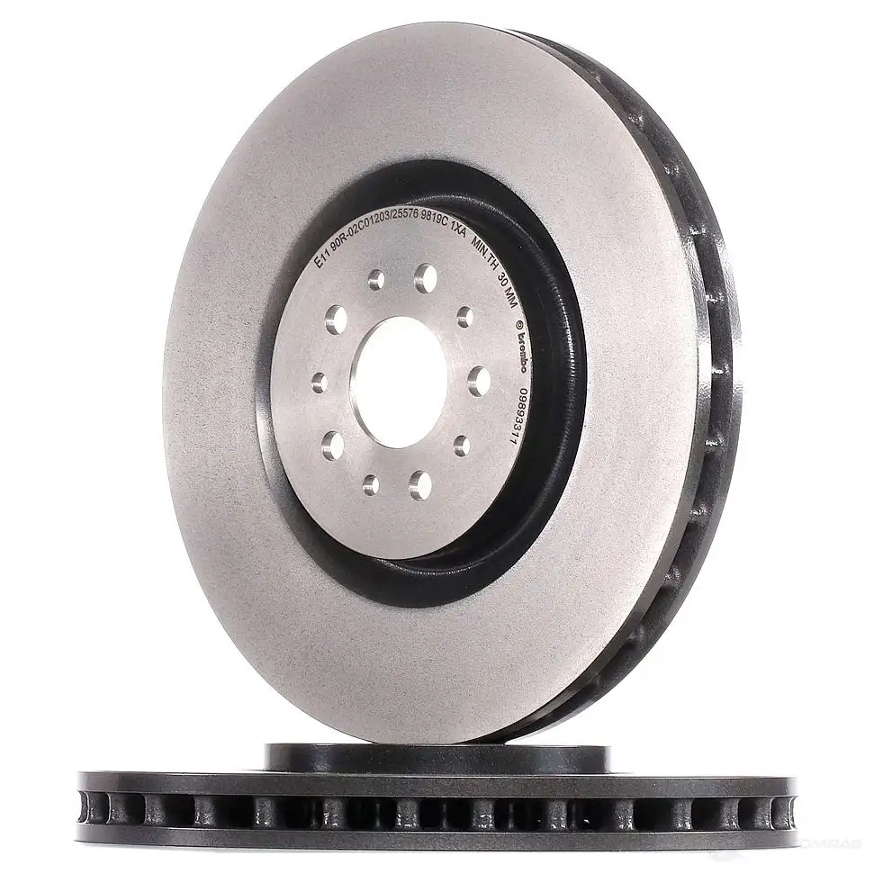 Тормозной диск BREMBO 09.8933.11 790779 7 9L4T4 8020584014615 - Изображение 1
