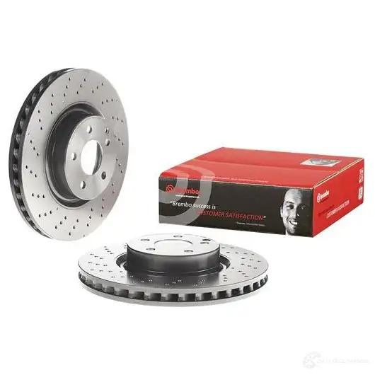 Тормозной диск BREMBO 791412 OBSH7 A0 8020584037515 09.A732.11 изображение 2