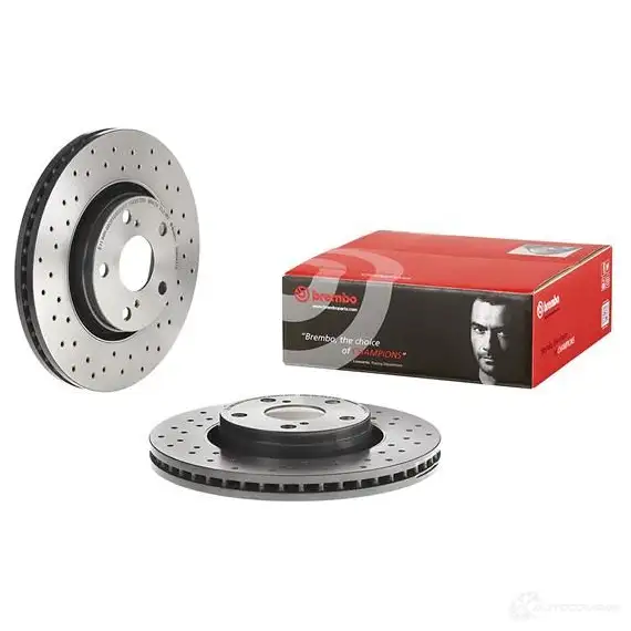 Тормозной диск BREMBO JIL YCN 1422939193 8020584226766 09b0431x изображение 2