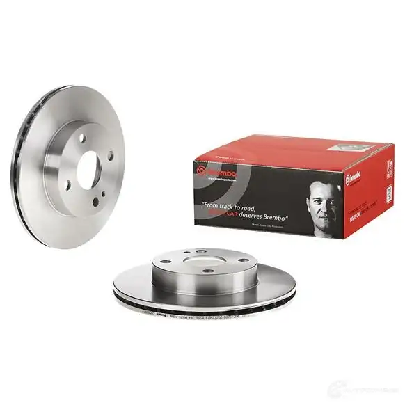 Тормозной диск BREMBO 8020584012949 09.5869.14 790269 IWY3 U66 изображение 4