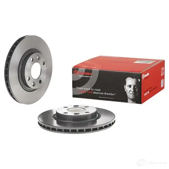 Тормозной диск BREMBO 8020584222546 791737 EU UHZ 09.C285.11 изображение 5