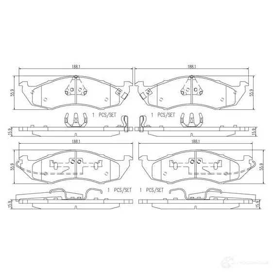 Тормозной шланг BREMBO T 52 015 802701 9 BOP7WN 8432509615690