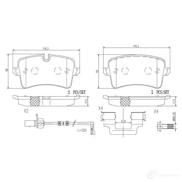 Тормозной шланг BREMBO 8432509622919 803615 S BGTQ0 T A6 014