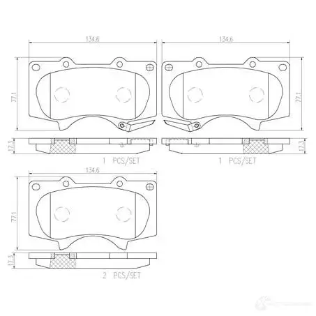 Тормозной шланг BREMBO T 83 048 803292 5Q ZCAU 8432509619711 изображение 0