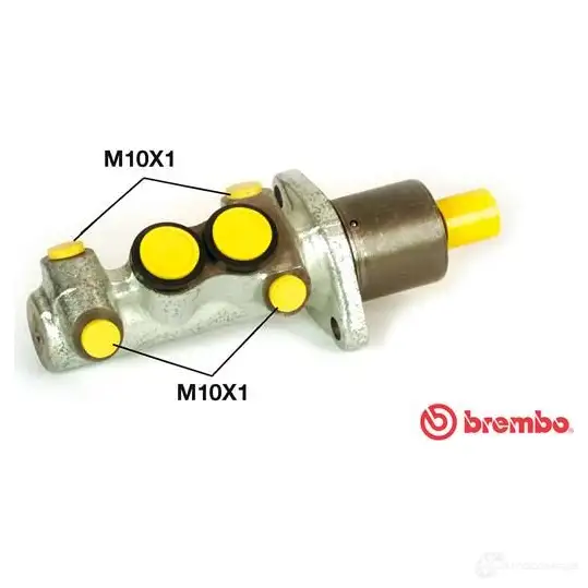 Главный тормозной цилиндр BREMBO 8432509638491 U4GAW F 799408 M 61 110 изображение 0