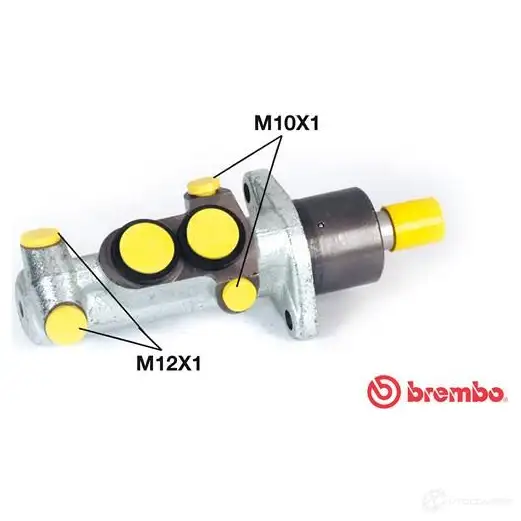 Главный тормозной цилиндр BREMBO 799510 RR 8DGM3 M 68 075 8432509638873 изображение 0