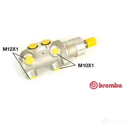 Главный тормозной цилиндр BREMBO M 24 036 8432509609620 799045 6CM11 WU изображение 0