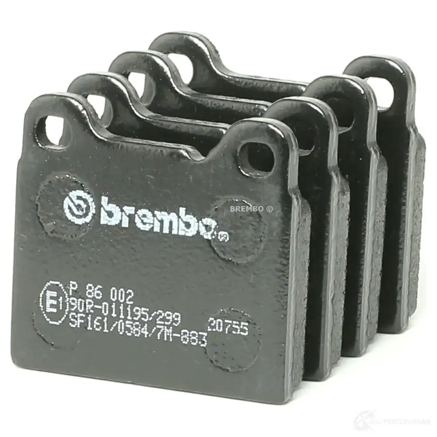 Тормозные колодки дисковые, комплект BREMBO P 86 002 7422D541 207 55 801217 изображение 0