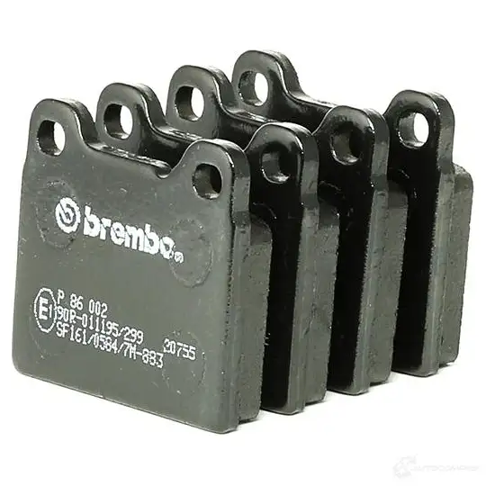 Тормозные колодки дисковые, комплект BREMBO P 86 002 7422D541 207 55 801217 изображение 2