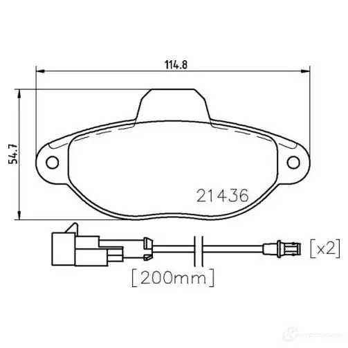Тормозные колодки дисковые, комплект BREMBO 2143 6 QTO8BE P 24 147 800071 изображение 4