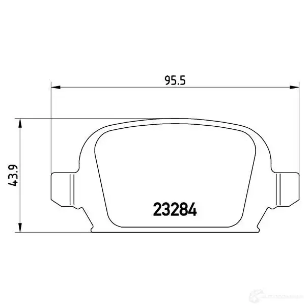 Тормозные колодки, комплект BREMBO 8742D1533 800642 23 284 p59037 изображение 6