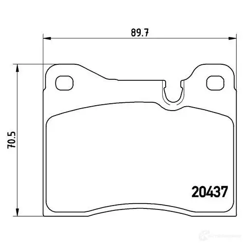 Тормозные колодки, комплект BREMBO 799679 p06003 2043 7 7015D163 изображение 0