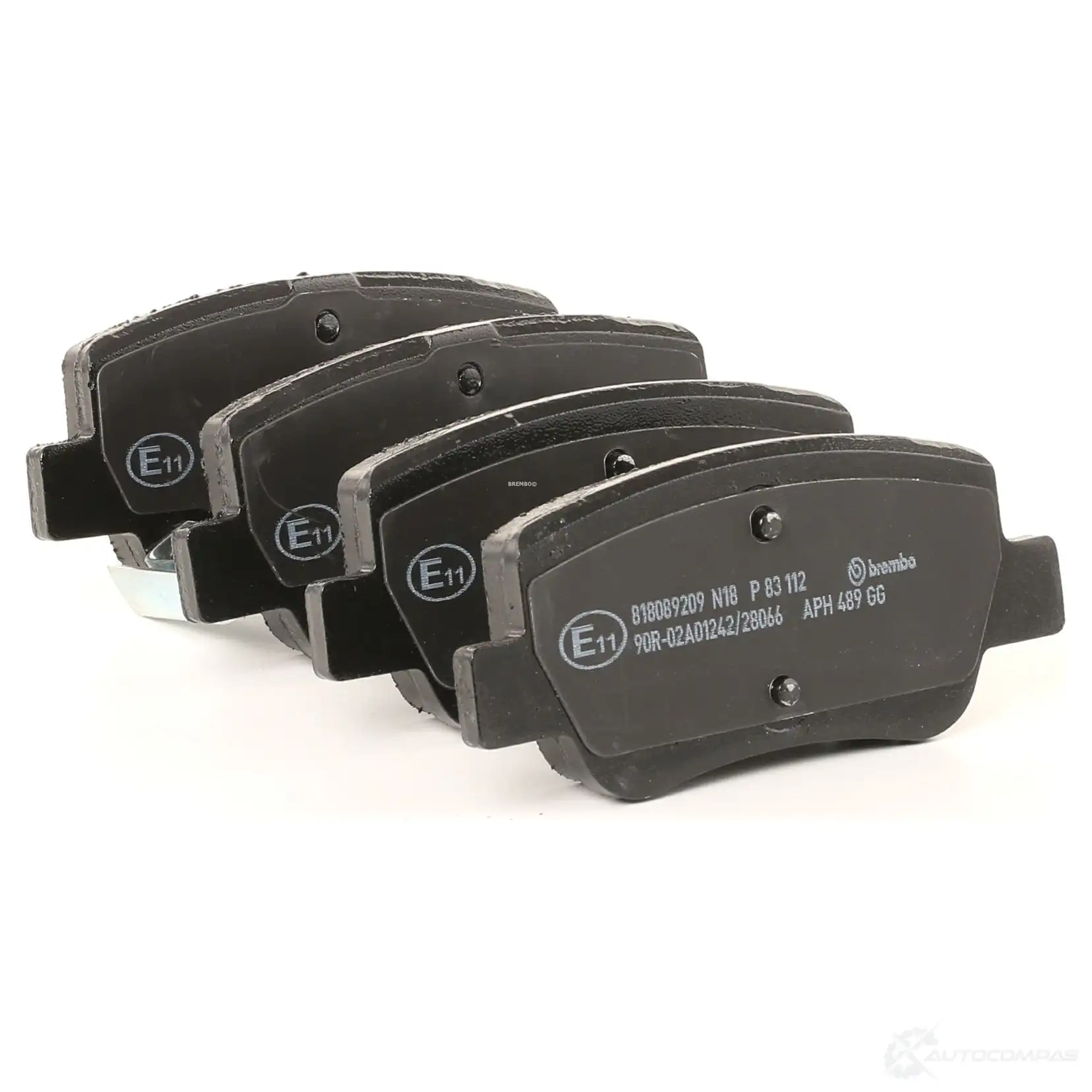 Тормозные колодки дисковые, комплект BREMBO 801047 24 885 24886 P 83 112 - Изображение 1