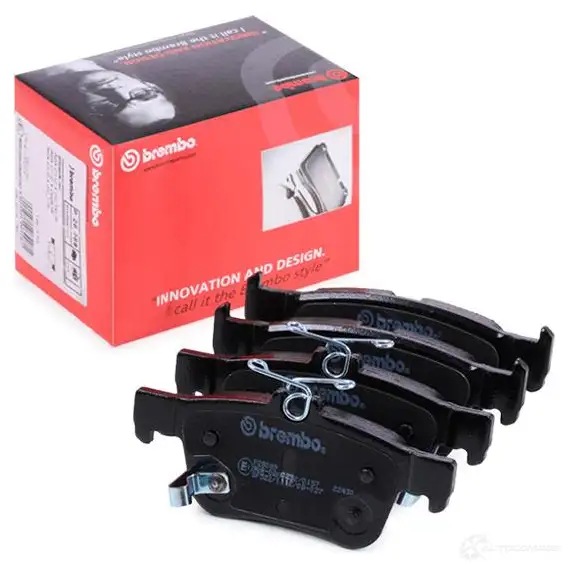 Тормозные колодки дисковые, комплект BREMBO 800142 P 28 089 22 429 22430 изображение 1