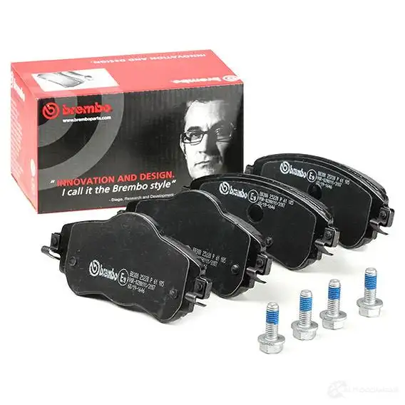 Тормозные колодки, комплект BREMBO 25221 800768 p61105 2 5220 изображение 1
