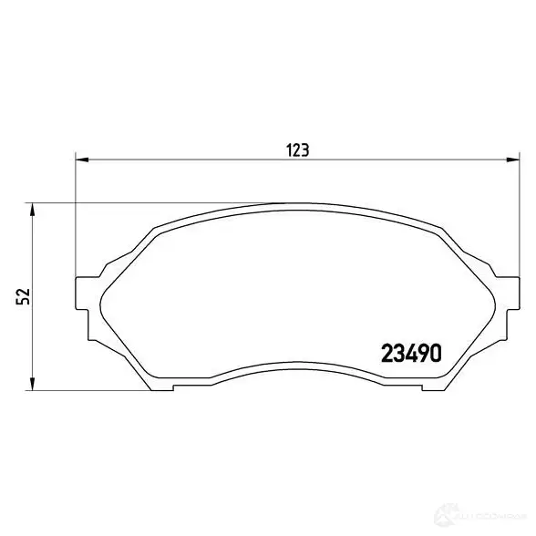 Тормозные колодки дисковые, комплект BREMBO 7670D798 P 49 027 800325 234 90 - Изображение 1