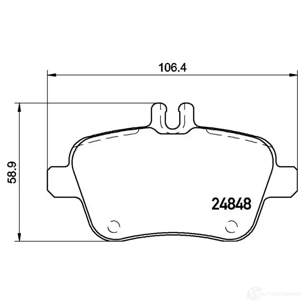 Тормозные колодки дисковые, комплект BREMBO D16468874 2484 8 1210391505 P 50 140 - Изображение 1