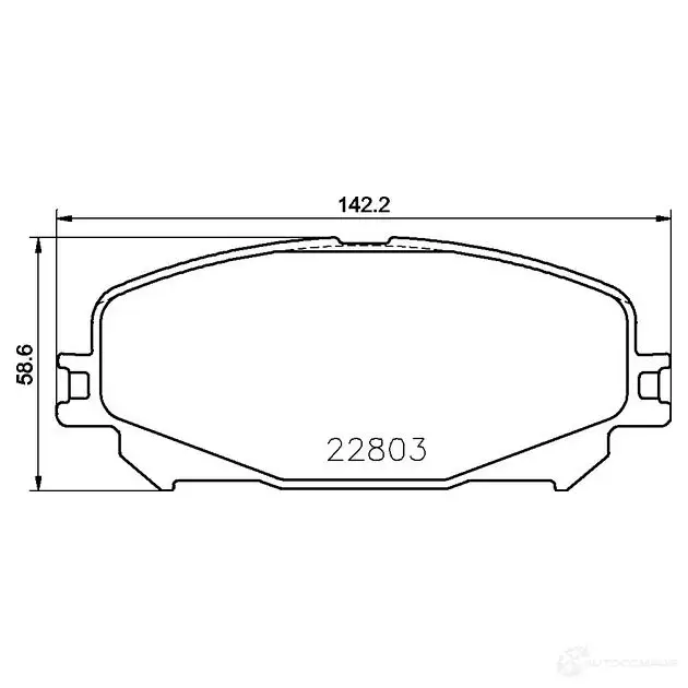 Тормозные колодки, комплект BREMBO Z 5E54 p68071 1438410416 - Изображение 1