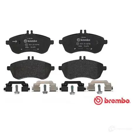 Тормозные колодки дисковые, комплект BREMBO P 50 070 2430 6 800415 OC150 изображение 5