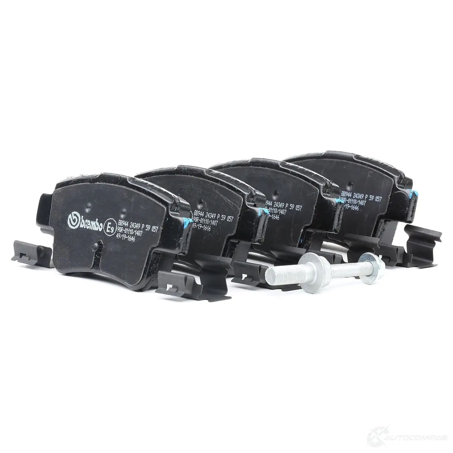 Тормозные колодки дисковые, комплект BREMBO NVU372 P 59 057 800661 243 49 - Изображение 1