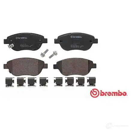 Тормозные колодки, комплект BREMBO 799981 24549 p23153 239 81 изображение 5