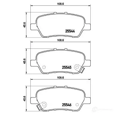 Тормозные колодки дисковые, комплект BREMBO KL15H 6H 1437312240 P 28 094 - Изображение 1