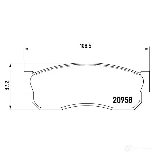 Тормозные колодки, комплект BREMBO 7147D233 800533 209 58 p56011 изображение 0