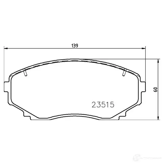 Тормозные колодки дисковые, комплект BREMBO 1422938876 OH 7S2A P 54 059 8020584087534 изображение 0