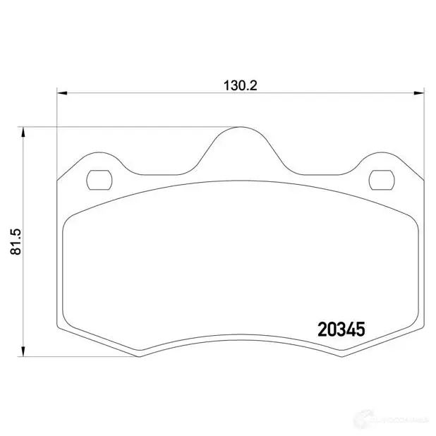 Тормозные колодки дисковые, комплект BREMBO 800306 P 47 001 D15988812 203 45 изображение 0