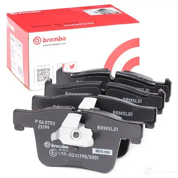 Тормозные колодки дисковые, комплект BREMBO P 06 075X 1422938925 ZL7FC 7E 8020584068632 изображение 1