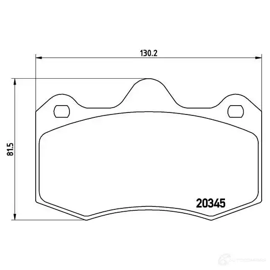 Тормозные колодки дисковые, комплект BREMBO P 68 051 203 45 VSAP82 800878 - Изображение 1