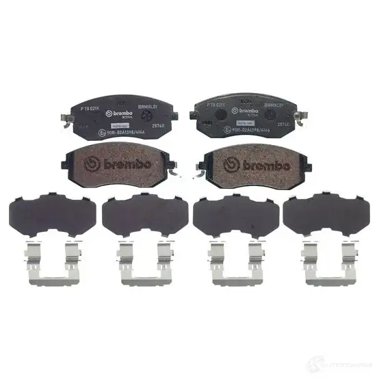 Тормозные колодки дисковые, комплект BREMBO 8020584069233 1422938849 P S20VO P 78 021X изображение 7