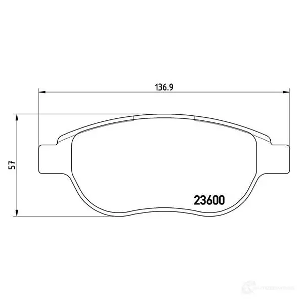 Тормозные колодки дисковые, комплект BREMBO 1422938866 DA7 SXK7 P 61 068X 8020584069103 изображение 4