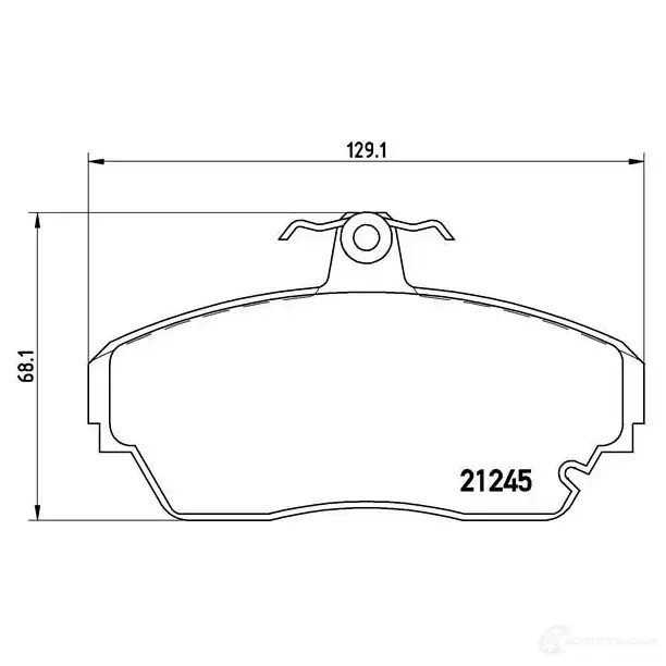 Тормозные колодки, комплект BREMBO 212 45 7294D405 p82001 800946 - Изображение 1