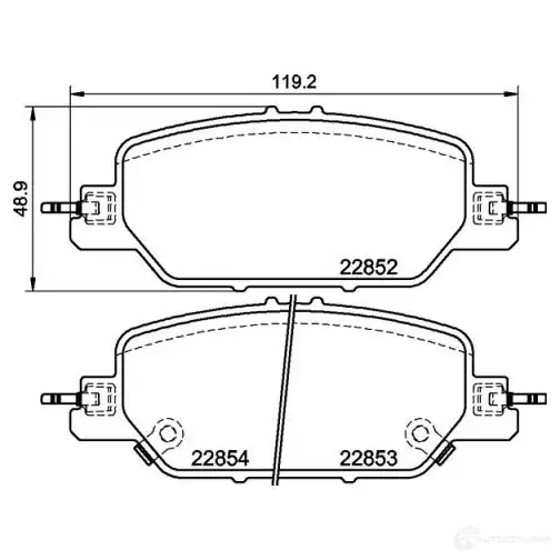 Тормозные колодки дисковые, комплект BREMBO 24 XB15 P 28 097 1438412436 - Изображение 1