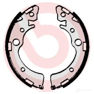 Барабанные тормозные колодки, комплект BREMBO s28509 IHC A3XA 801524 8432509641309 - Изображение 1