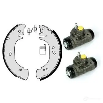Барабанные тормозные колодки, комплект BREMBO 1SV KFP h24038 8020584071144 798202