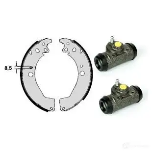 Барабанные тормозные колодки, комплект BREMBO 1423275129 h61042 8020584073179 9U9H VL2 изображение 0