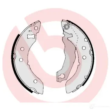 Барабанные тормозные колодки, комплект BREMBO 801507 8432509641156 s24536 WB HYWW - Изображение 1